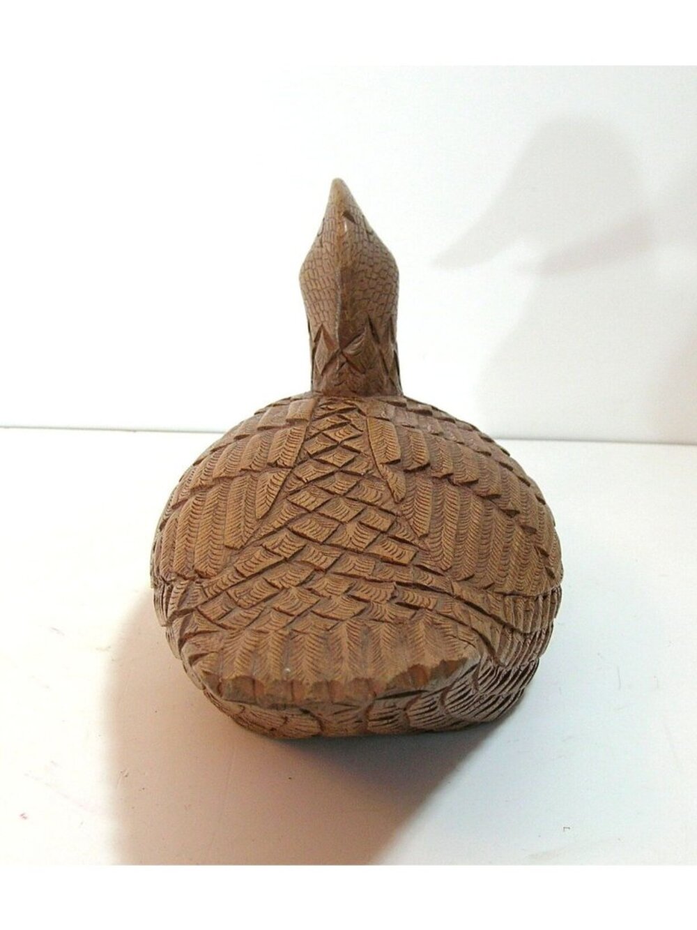 Duck Decoy, Hand Carved Wood Duck - Picture 4 of 6